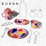 Палитра, милая посуда для кормления, обеденная тарелка, эмаль для домашнего использования, DIY