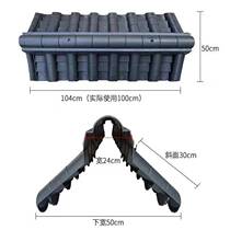 Chinese resin wall tile integrated eaves synthetic PVC ancient building decoration dripping eaves construction site fence farm wall