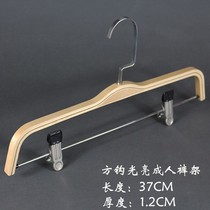 Womens solid wooden hangers Childrens mens wooden clothes hanger rack clip non-slip clothing shop wooden hangers wholesale clothing support