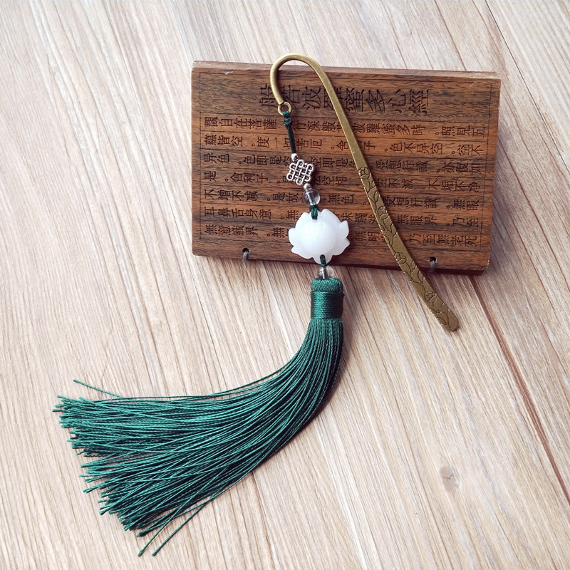 Lotus Retro Classic China Wind Art Girls Creativity Ancient Wind Birthday Gifts Fine Flow Su Metal Bookmark Custom