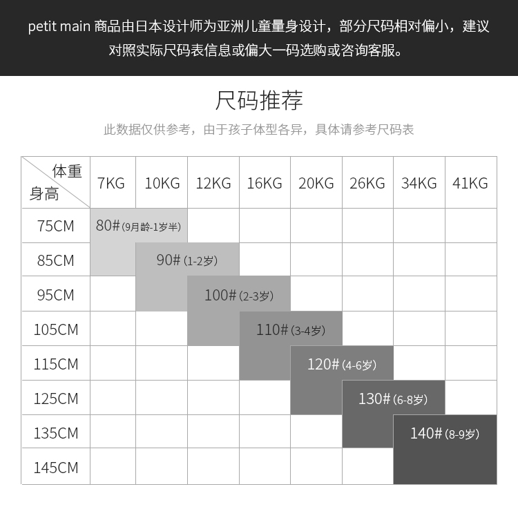 日本童装人气王 petitmain 童装女童打底裤秋装新款 图6