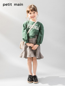 79元包邮  Petit main 女童不对称公主连衣裙