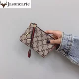 Ультратонкий кошелек, короткая сумка через плечо, маленькая ключница с молнией, монеты, в корейском стиле, европейский стиль