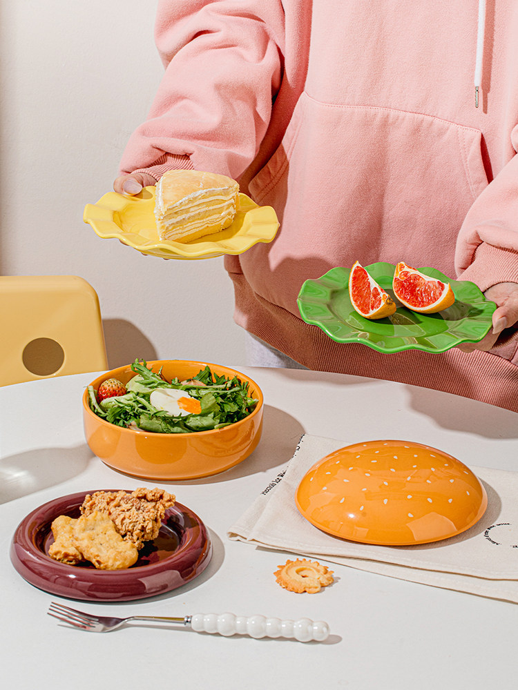 [Only True Friends Would Give It Away] Hamburger Single-Serving Cutlery Set as a Birthday Gift for Girls, Gift Box Set