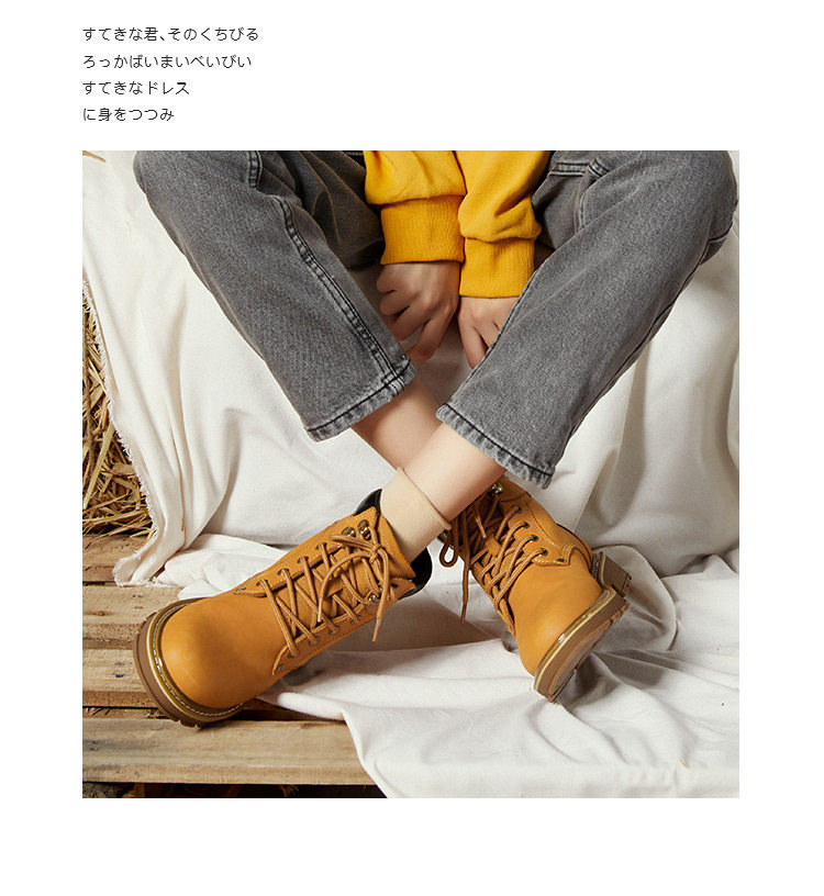 Semir/森马 男女款真皮高帮工装马丁靴 图4