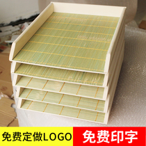 Bamboo wood water dumplings tray cover curtain rectangular bamboo removable dumplings pan wonton dish dumplings dumplings dumplings dumplings