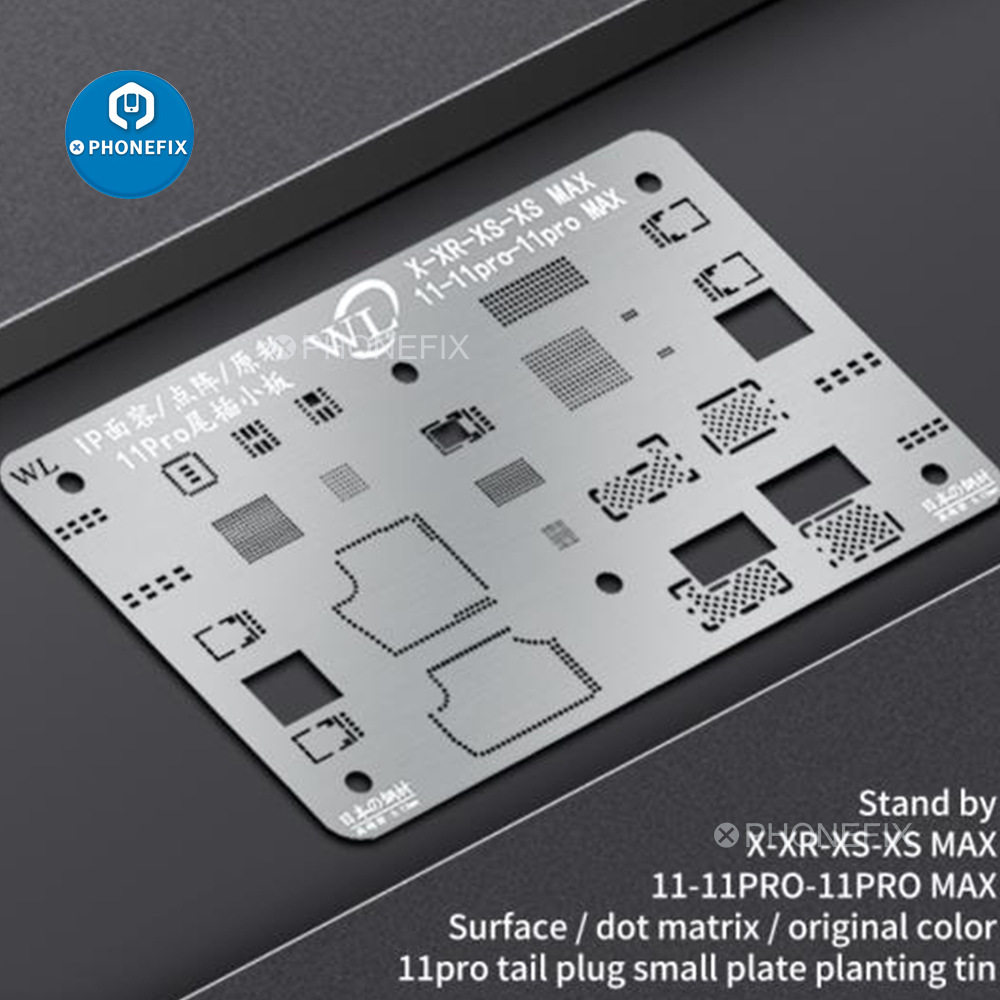 WL pressure welding steel sheet tin platform for iPhoneX-11Pro face-containing Face ID Tin Tinned Soldering Steel Mesh