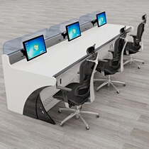 Customized double triple multi-link Console Command Center arc non-standard monitoring station computer dispatching desk desk