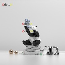 Internet celebrity cartoon check-in bubble panda indoor creative art decoration ornament sculpture customization