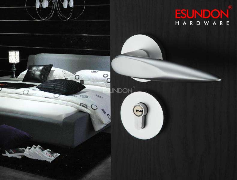 Door Lock Indoor Simple Room Door Bedroom Board Hand Lock Door Handle Wooden Door Lock Set Designer