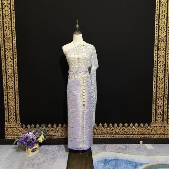 Yunnan Xishuangbanna Dai Ethnic Clothing for Women, Suitable for Travel, Photography, Performance, Dance, Photo Studio, Thai-Style Dai Clothing Set, Plus Size