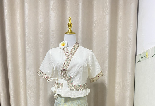New Yunnan Xishuangbanna Dai Ethnic Clothing for Women, Short-Sleeved Traditional High-End Performance Workwear, Dai Clothing for Travel and Photography