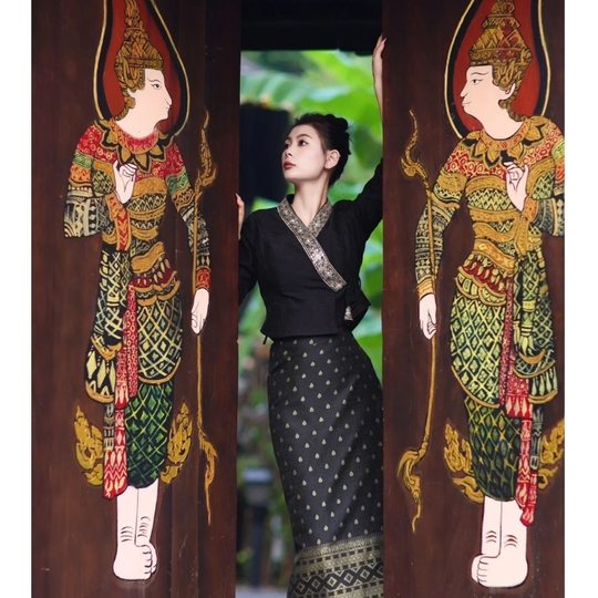 New Dai Ethnic Clothing from Xishuangbanna, Traditional Style Clothing, Popular Slim-Fit Travel Photography Style, Thai-Style Work Clothes