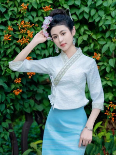 Nuevo ropa xishuangbanna dai, falda larga para mujer, monos, falda tradicional dai, traje de vida diario, estilo tailandés