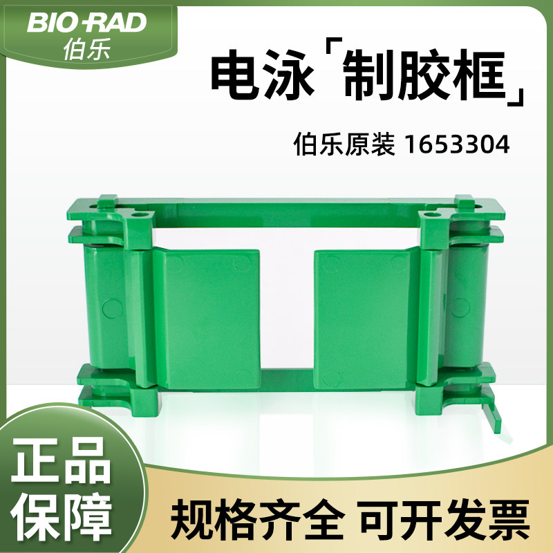 伯乐BIO-RAD原装电泳配件1653304小型垂直电泳槽绿色夹胶框制胶框