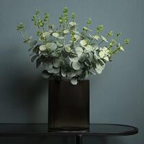 Nordic Emulation Green Plant Yugali Leaf Home Decoration Flowers Living Room Table Vases Flower Arrangement Gold Money Grass Pendulum Pieces