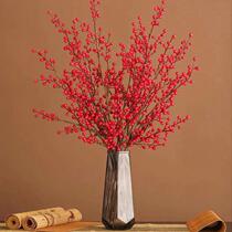 Simulation red berries small winter green rich and expensive foam Fat Caio wedding festival dress with bouquet Christmas berries