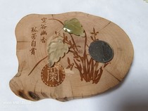 Natural jade Xiuyu diy leaf accessories jewelry Xiuyu pendant 3 0*2 2CM