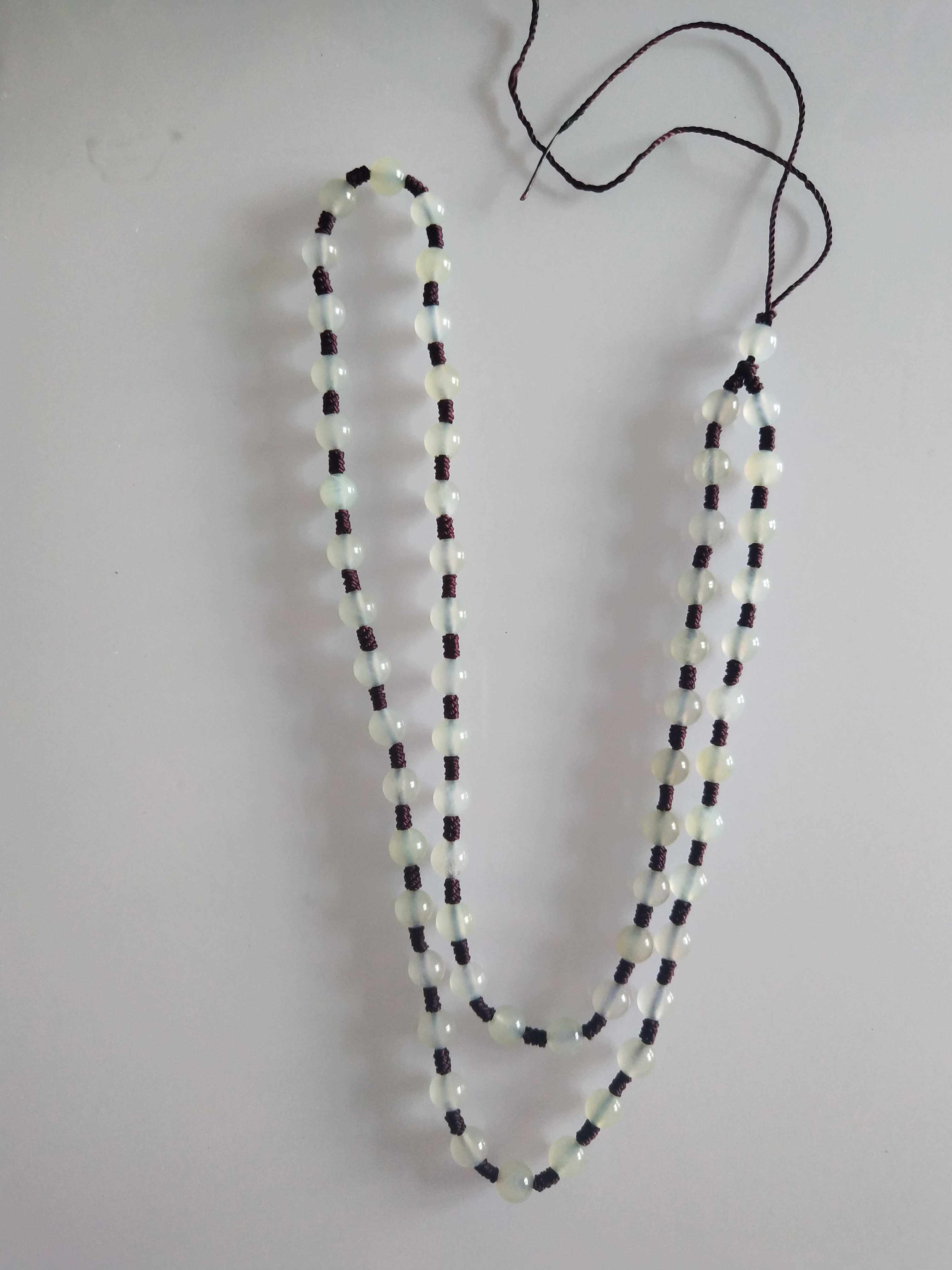 Natural jade hands hang rope and chain rope