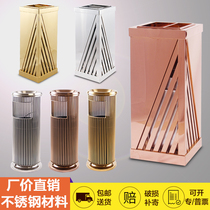Xibohao hotel lobby vertical trash can Shopping mall hotel corridor elevator entrance Stainless steel trash can ash bucket