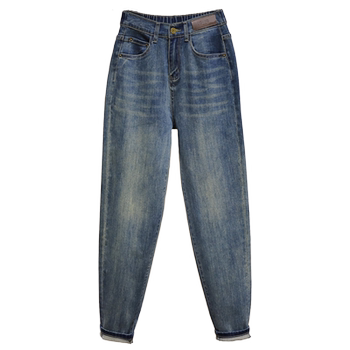 ໃຫມ່ jeans ຂະຫນາດໃຫຍ່ສໍາລັບແມ່ຍິງໄຂມັນ mm harem pants 200 pounds elastic waist slimming pear-shaped body pants dad pants