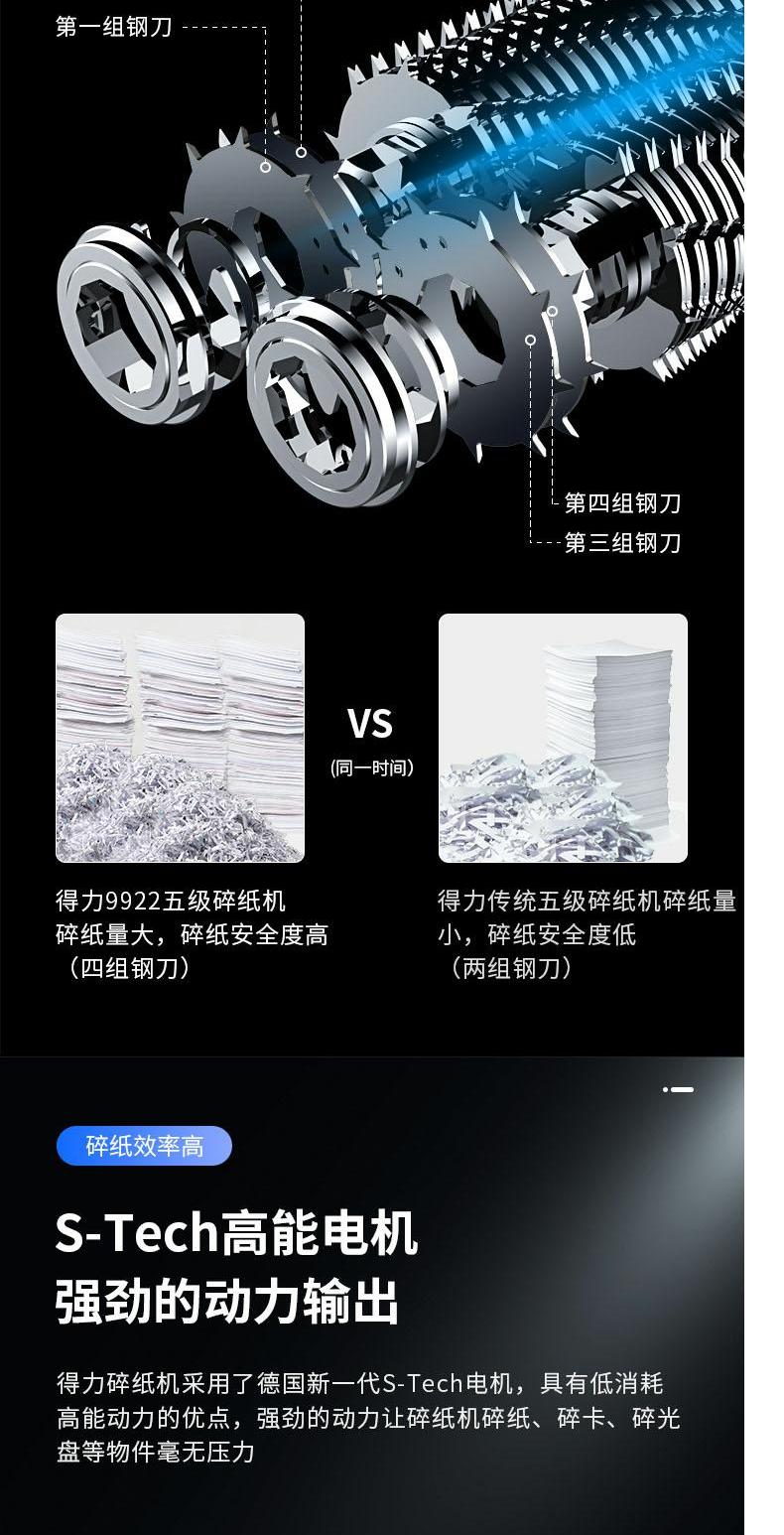 Máy hủy tài liệu văn phòng Deli 9922 câm điện công suất cao máy hủy tài liệu 5 cấp độ hiển thị màn hình màu, cho ăn giấy liên tục, thùng rác dung tích lớn 25L - Máy hủy tài liệu 	máy hủy tài liệu aurora as800cd	
