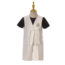 Host dress boy summer childrens suit suit 2024 new Chinese piano performance costume birthday