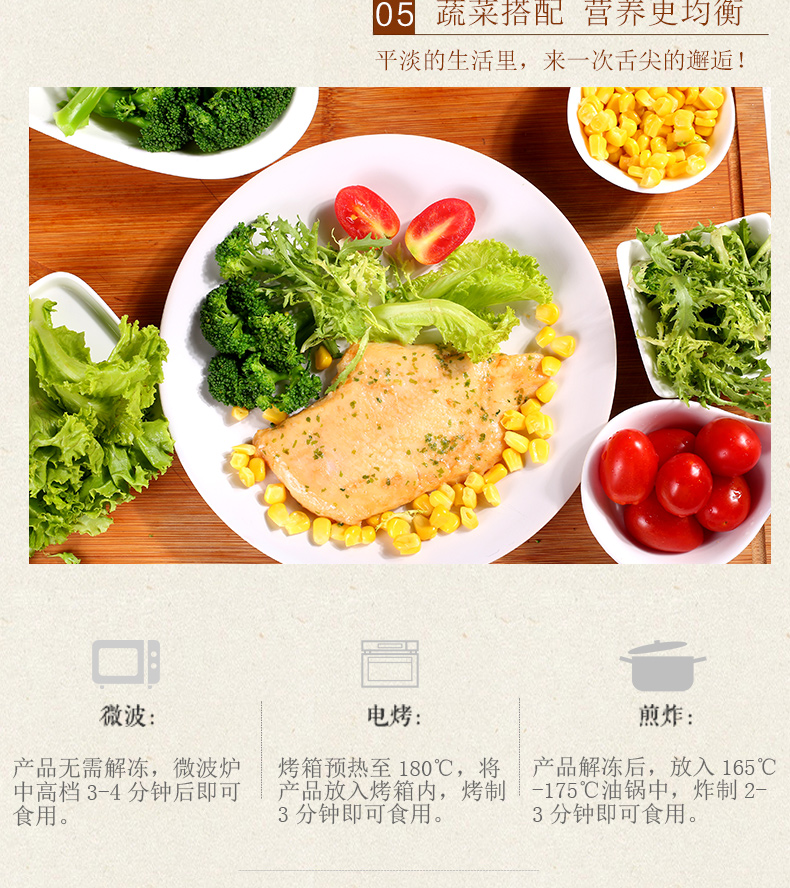 肯德基供应商 大用 香煎鸡排鸡胸肉 100g*7片 图6