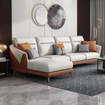 Nordic light luxury sofa leave-in technology cloth sofa simple modern small apartment living room Italian minimalist fabric sofa