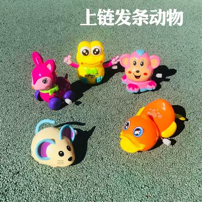 Cute cartoon chain clockwork children's toys animal series acrobatics novelty monkey duck sika deer