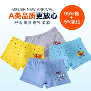 Boy 6 đồ lót cotton 11-13-15 học sinh boxer 9 cotton đỏ 8 trai quần short đầu 7 trẻ lớn