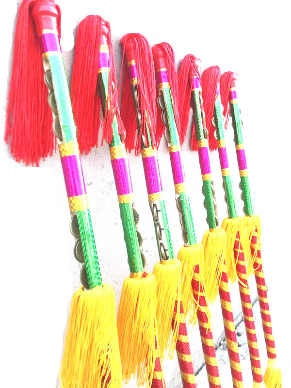 Yao ethnic flower stick children flower stick for elementary school children's money pole lotus and money rod Lianxiang dance bulls money stick money stick money stick