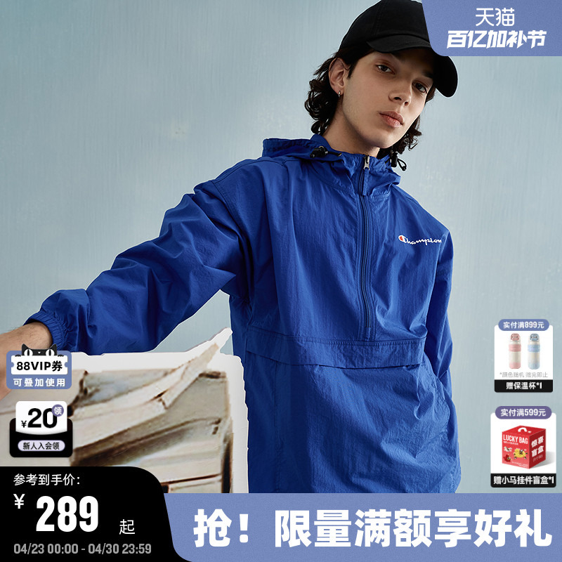Champion Couple's Jacket Men's Spring and Autumn Trendy American Retro Outdoor Style Simple Solid Color Casual