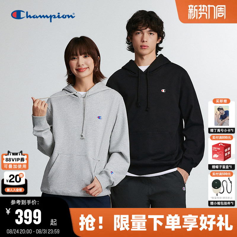 Champion Hoodie Men's 2026 Autumn New American-Style Letter Sweatshirt Women's Casual Couple Style