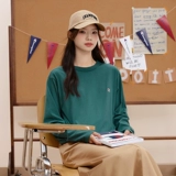 Осенний хлопковый лонгслив для влюбленных, в американском стиле