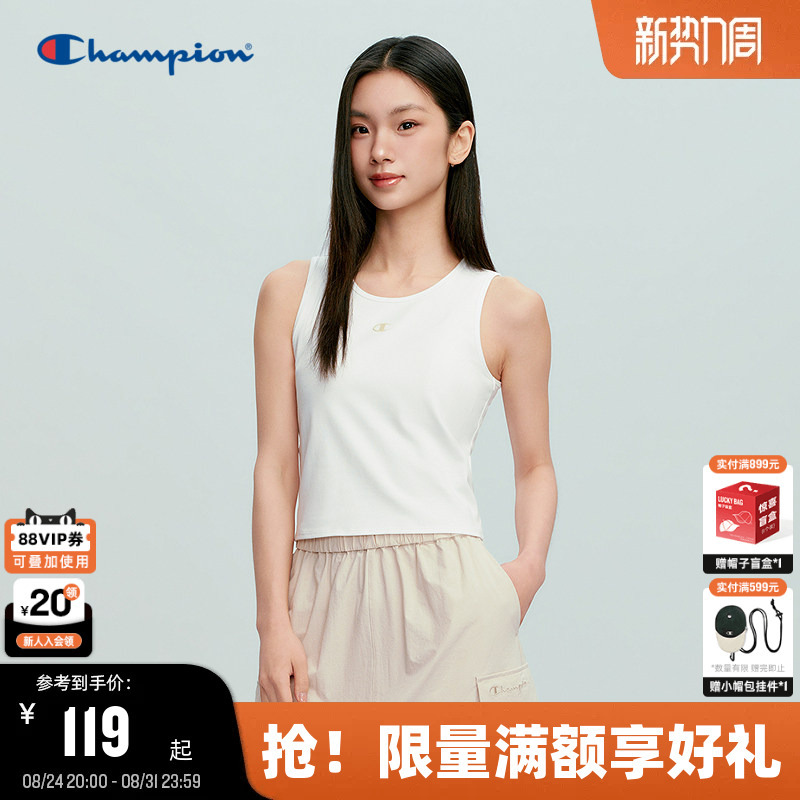 Champion Sleeveless Vest for Women 2026 Summer New Solid Color Sports Inner Wear Can Be Worn Outside Slim Fit Champion Sleeveless Vest for Women 2026 Summer New Solid Color Sports Inner Wear Can Be Worn Outside Slim Fit
