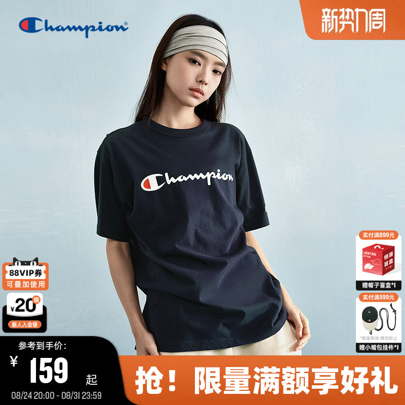 Champion Short-Sleeve T-Shirt for Men 2026 Summer New Trendy Brand Screen-Printed Pure Cotton Slogan Top for Women American Style Champion Short-Sleeve T-Shirt for Men 2026 Summer New Trendy Brand Screen-Printed Pure Cotton Slogan Top for Women American Style
