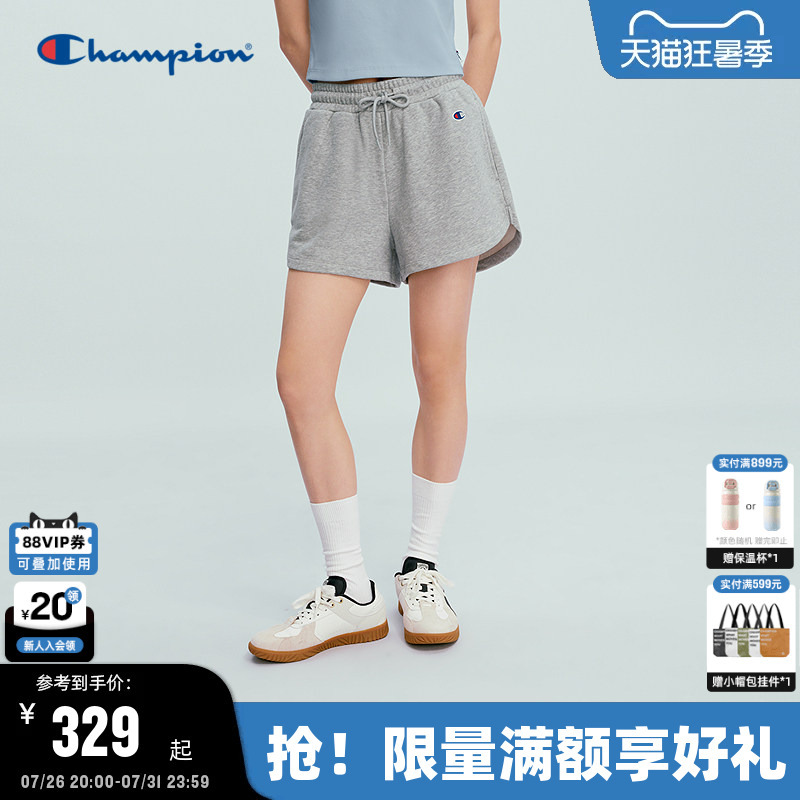 Champion Women's Shorts 2026 Summer New Knit Sports Pants Casual Style Fashionable Versatile Trendy