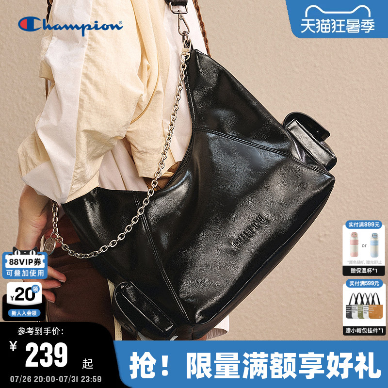 Champion Single Shoulder Bag 26 Summer New Model Women's Motorcycle Bag Men's Chain Crossbody Bag Large Capacity Backpack Champion Single Shoulder Bag 26 Summer New Model Women's Motorcycle Bag Men's Chain Crossbody Bag Large Capacity Backpack