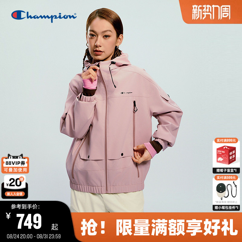 Champion Jacket Men's 26 Spring New Outdoor Workwear Style Zipper Cardigan Women's Windproof Trendy Brand