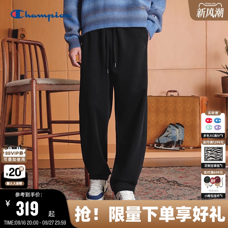 Champion Champion Knit Pants Men's 2026 Autum New American Casual Sports Pants Women's Drawstring Couple Style