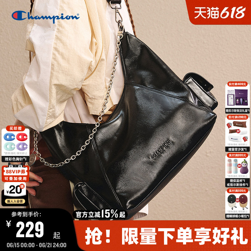 Champion Single Shoulder Bag 26 Summer New Model Women's Motorcycle Bag Men's Chain Crossbody Bag Large Capacity Backpack Champion Single Shoulder Bag 26 Summer New Model Women's Motorcycle Bag Men's Chain Crossbody Bag Large Capacity Backpack