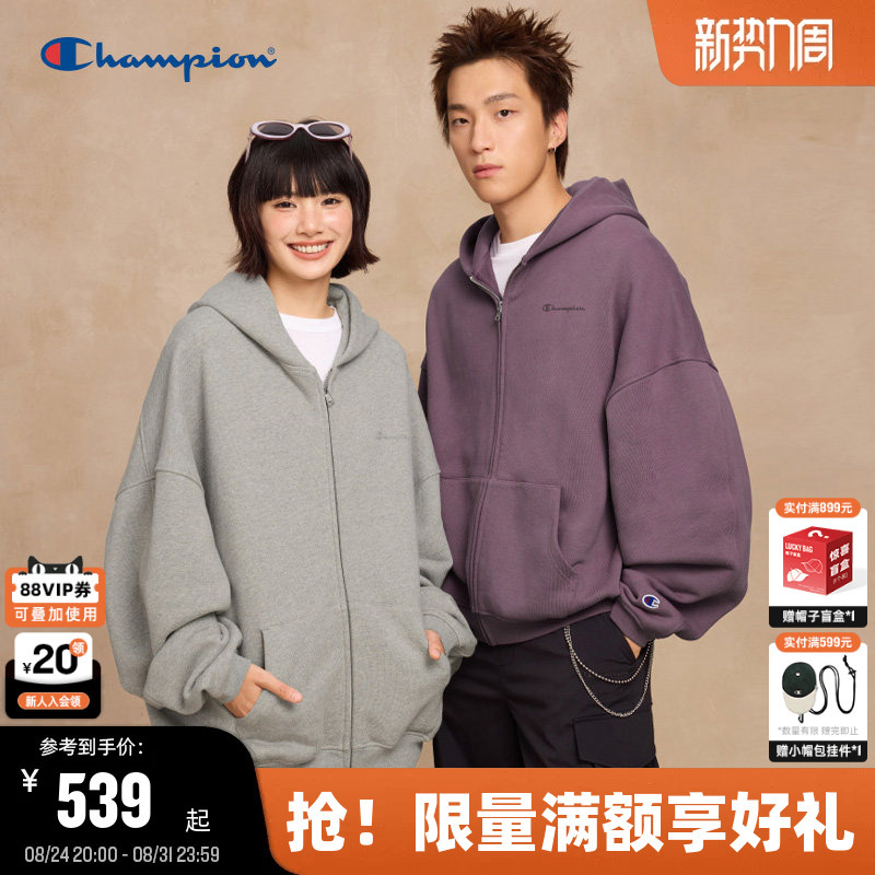 Champion Hoodie Similar to Zhou Keju'S, Men's Autumn New American-Style Jacket, Cardigan with Zipper for Women