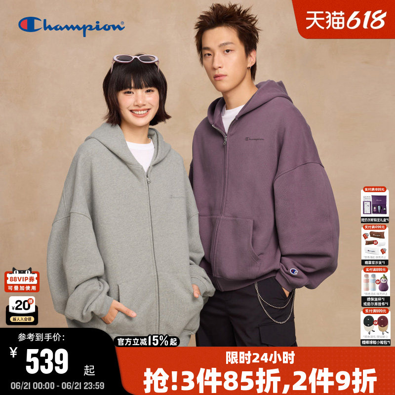 Champion Hoodie Sweatshirt for Men, Same Style as Zhou Keyu, 26 Spring New American Style Jacket Cardigan for Women