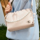 Сумка подмышку, розовая хлопковая сумка на одно плечо, тренд сезона