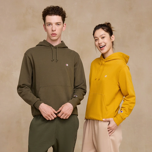 [Тот же стиль Wang Junkai] Чемпион Чемпион Пара толстая футболка для мужчин 25 Осень Новые Женщины с капюшоном. Мода Случай 𫔮