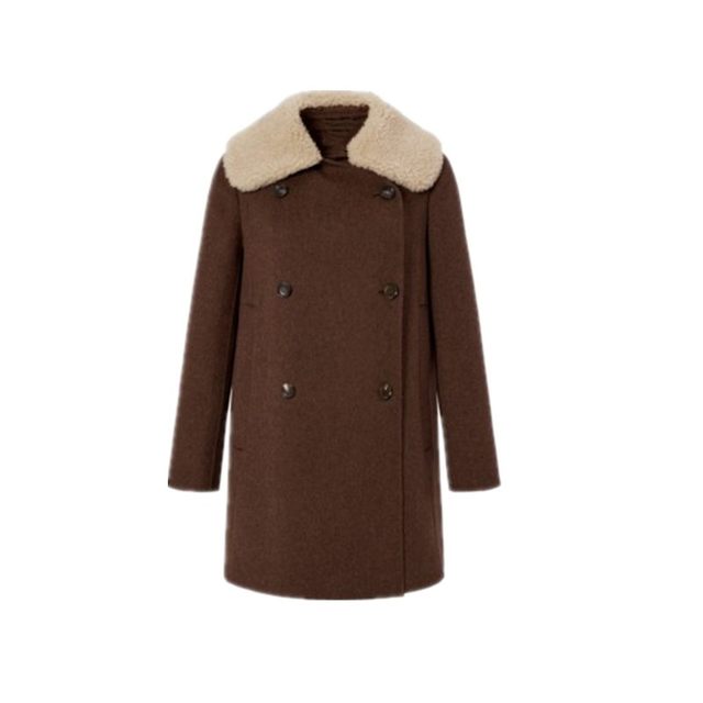 Xiaohe Women's 21 winter new wool cashmere mid-length two-sided woolen coat mid-length coat 6212V2011201