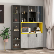 Customized wine cabinet modern simple wall sideboard integrated living room multifunctional floor-to-ceiling Nordic storage locker