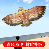  2021 new Weifang eagle beginner childrens cartoon kite large high-end breeze easy-to-fly kite extra large