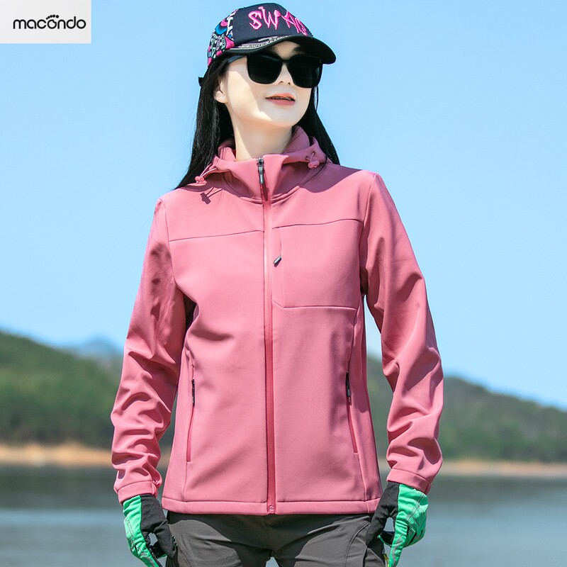 Macondo Official Outdoor Spring and Autumn Softshell Jacket for Women, Windproof and Waterproof Sports Jacket, Warm Hooded Parka Macondo Official Outdoor Spring and Autumn Softshell Jacket for Women, Windproof and Waterproof Sports Jacket, Warm Hooded Parka